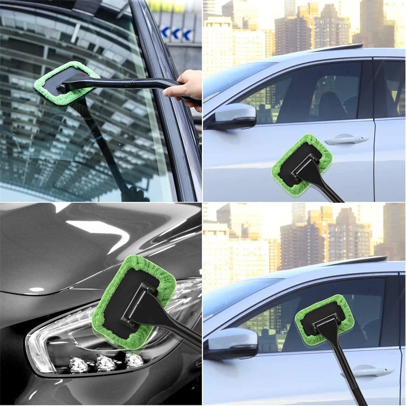 Interior Detailing Kit - Car Window Cleaner Brush Kit Windshield