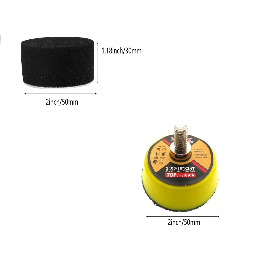 5/16 Pcs 2 Inch Polishing Spon - مراجعة Polish Pad Set Buffer وسعره