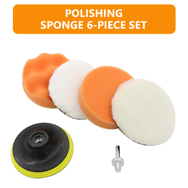 6pcs/set Car Polishing Sponge  - مراجعة Polish Pad Set Buffer وسعره
