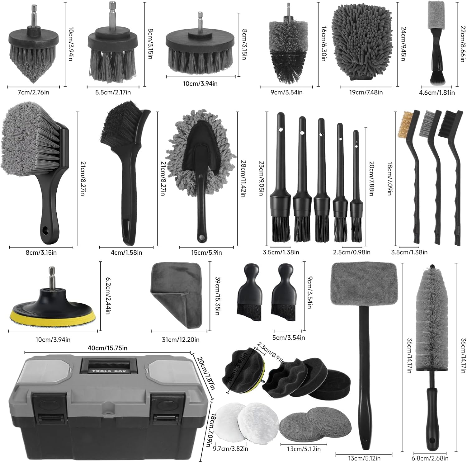 Car Detailing Kit, 36Pcs Profe - مراجعة Interior Detailing Kit وسعره