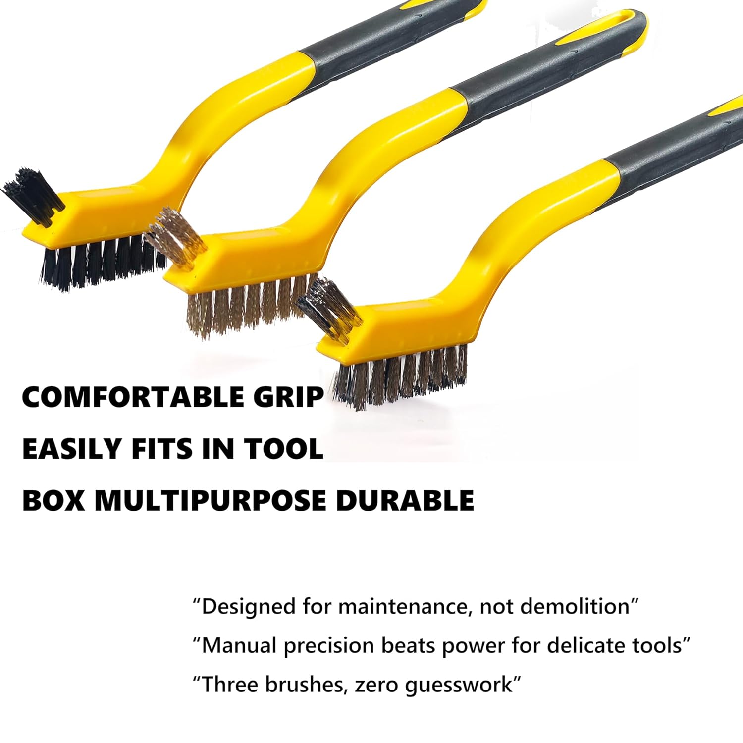 6-Piece Wire Brush Set: Brass, - مراجعة Detailing Brush Set وسعره