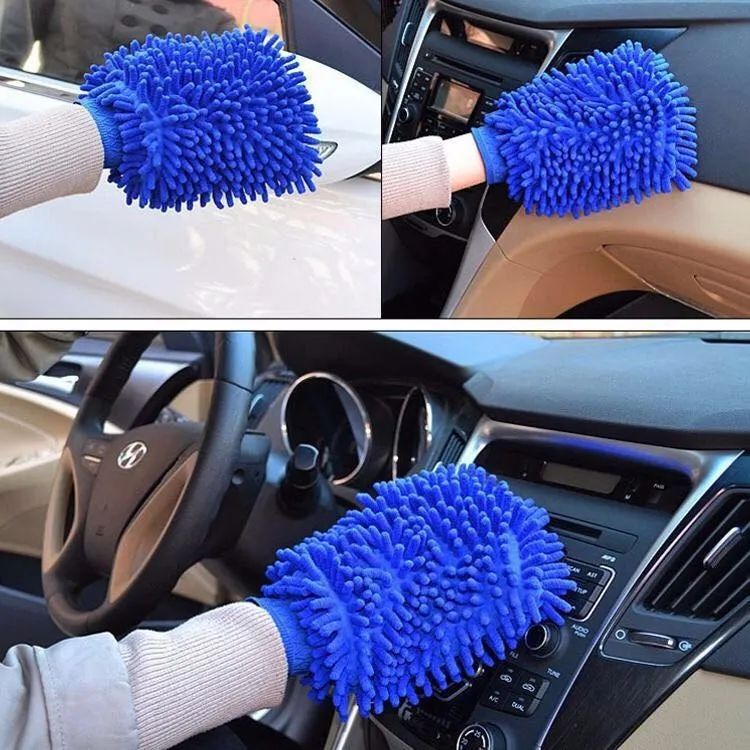1-2Pcs Blue Microfiber Chenill - مراجعة Microfiber Towel Detailing وسعره