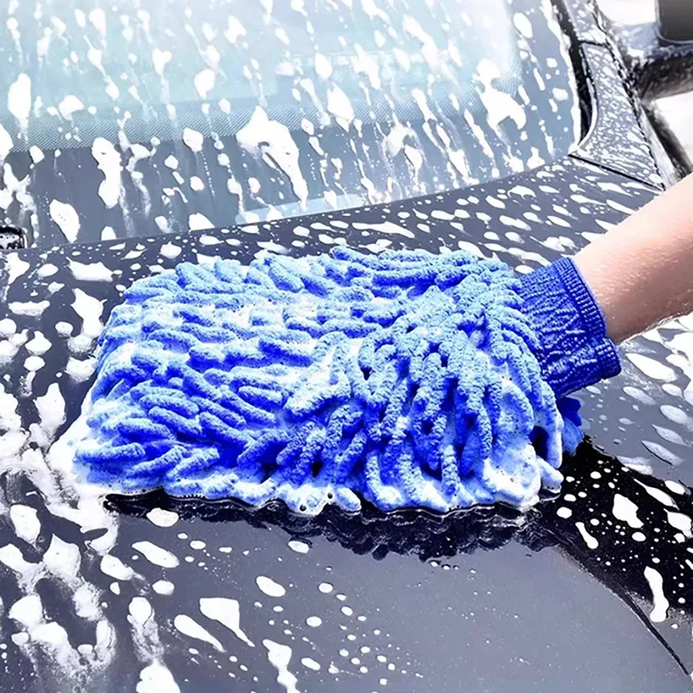 1-2Pcs Blue Microfiber Chenill - مراجعة Microfiber Towel Detailing وسعره