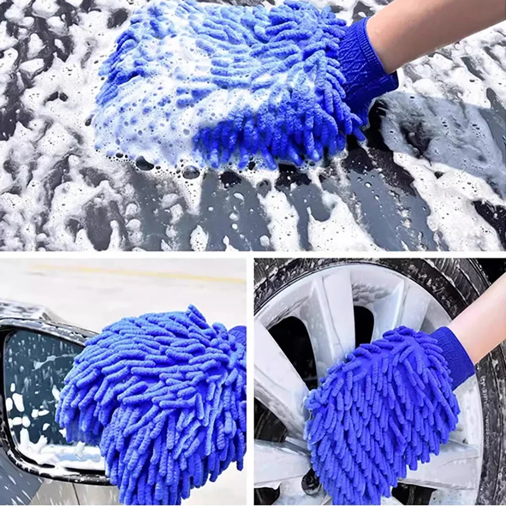 1-2Pcs Blue Microfiber Chenill - مراجعة Microfiber Towel Detailing وسعره