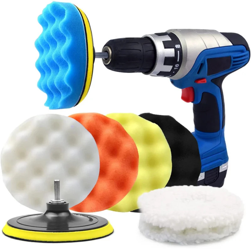 6pcs/8pcs/set Car Polishing Sp - مراجعة Polish Pad Set Buffer وسعره