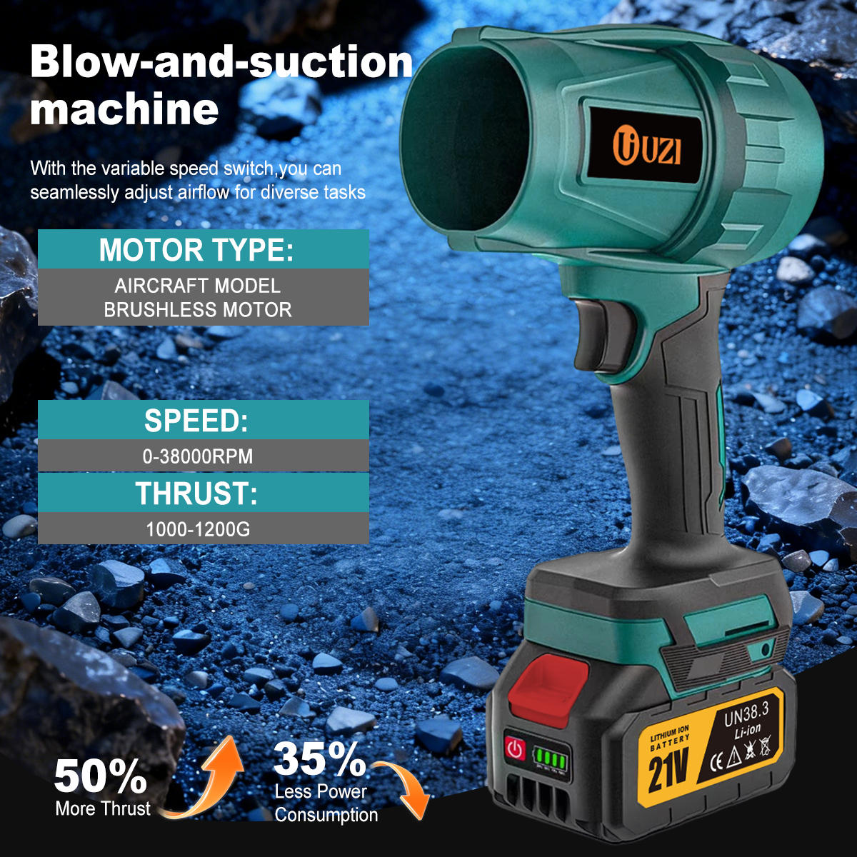 UZI 200M/S Brushless Turbo Ele - مراجعة Dryer Car Blower وسعره