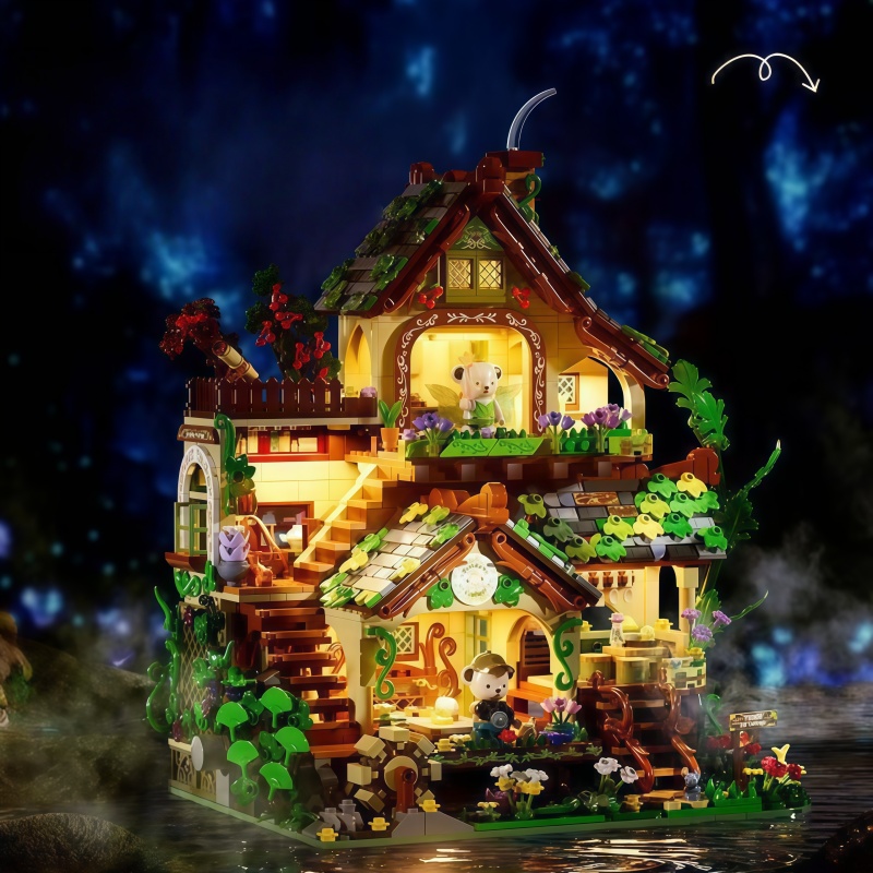Whimsical Forest Elf Cottage B - مراجعة Interior Detailing Kit وسعره