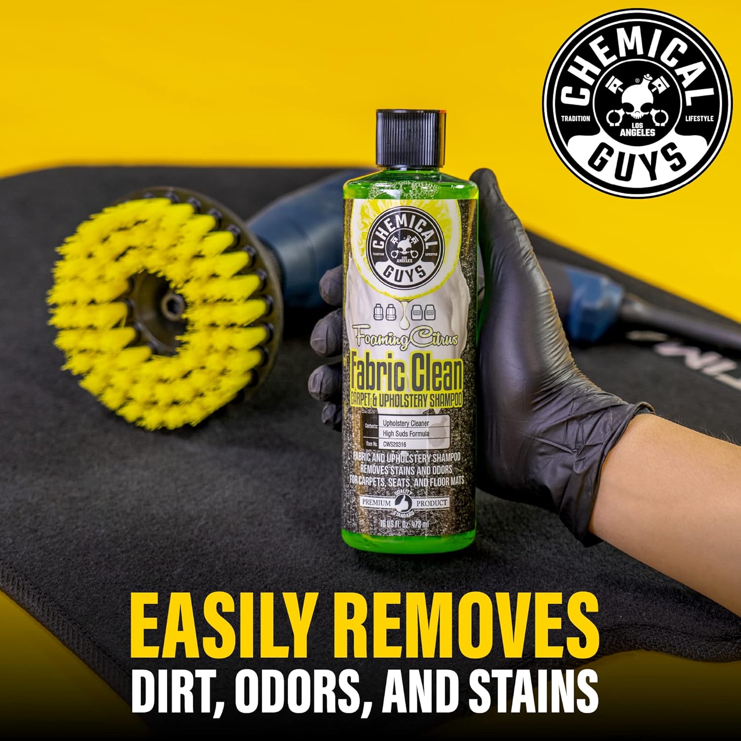 Foaming Citrus Fabric Cleaner  - مراجعة Seat Cleaner Fabric وسعره