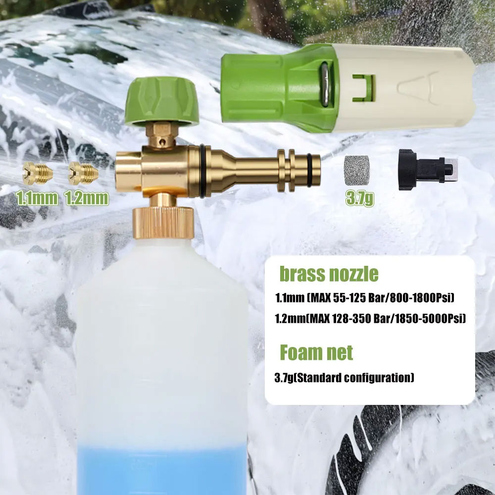 Aluminum Foam gun Lance Foam c - مراجعة Foam Cannon Car Wash وسعره