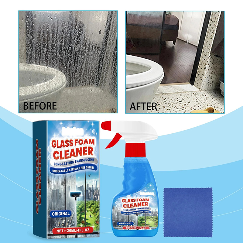 Foaming Glass Cleaner Spray St - مراجعة Glass Cleaner Streak وسعره