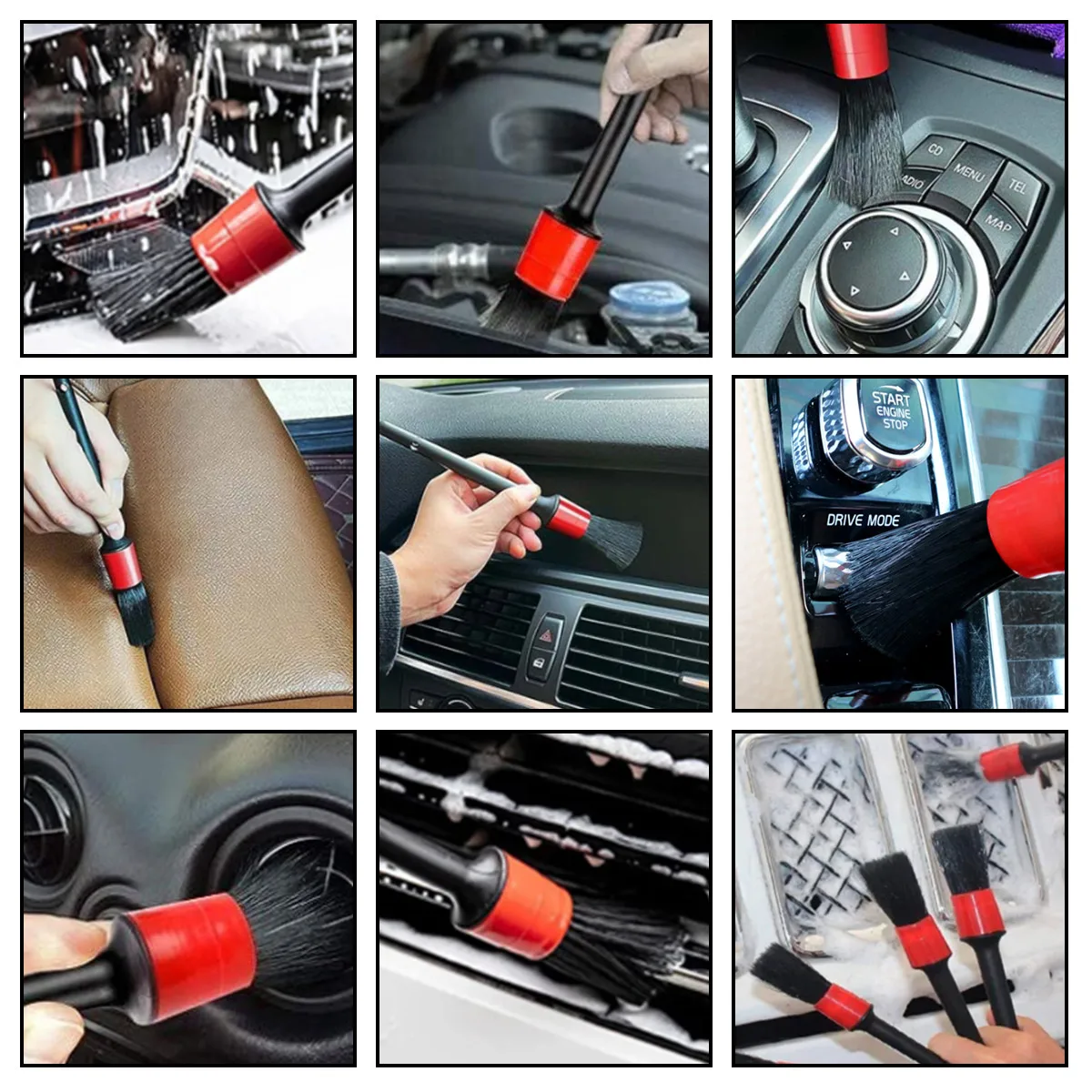 126-Piece Car Detail Cleaning  - مراجعة Dirt Brush Interior وسعره