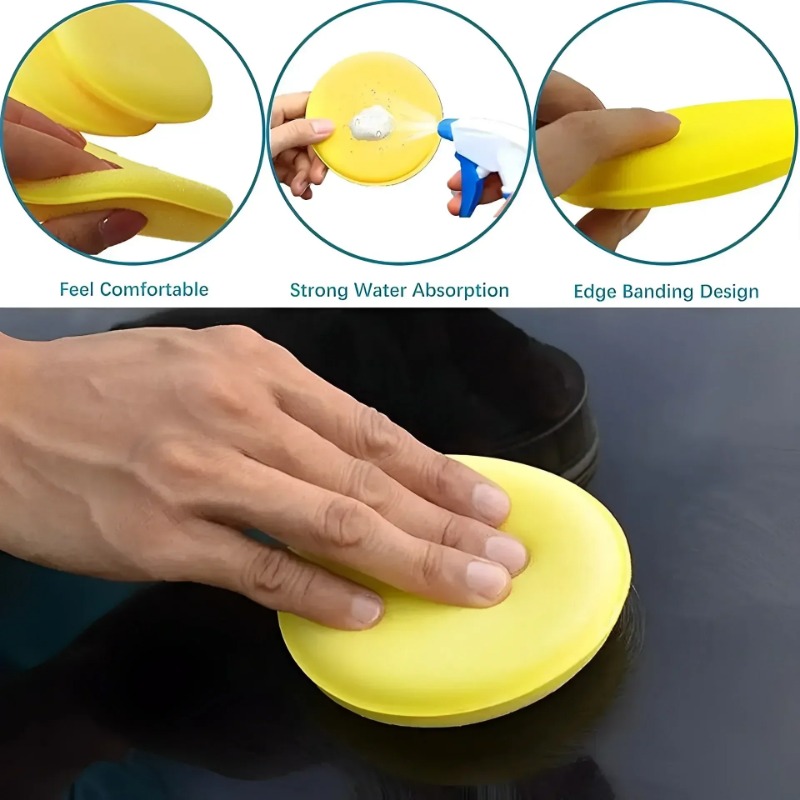 6PCS Car Care Foam Wax Applica - مراجعة Wax Applicator Pad وسعره