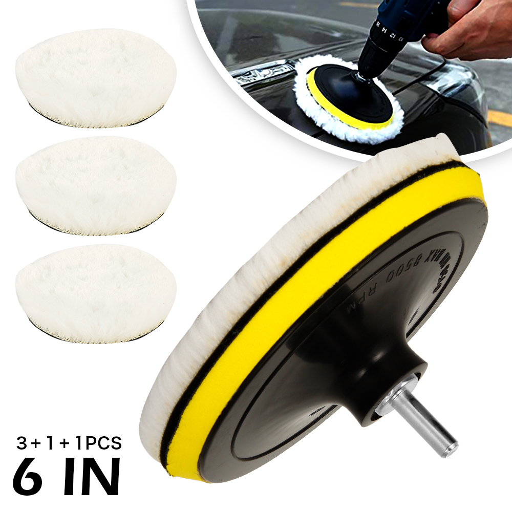 5pcs Car Polishing Pads Set 6  - مراجعة Polish Pad Set Buffer وسعره