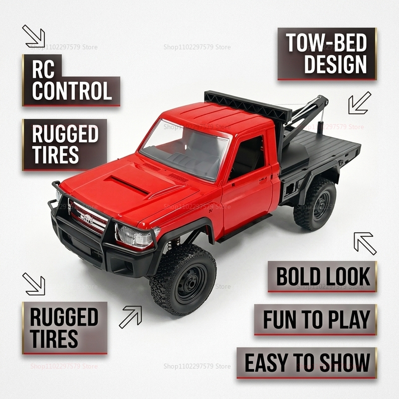 New MN82T RC Crawler 2.4G 4WD  - مراجعة Dirt Brush Interior وسعره