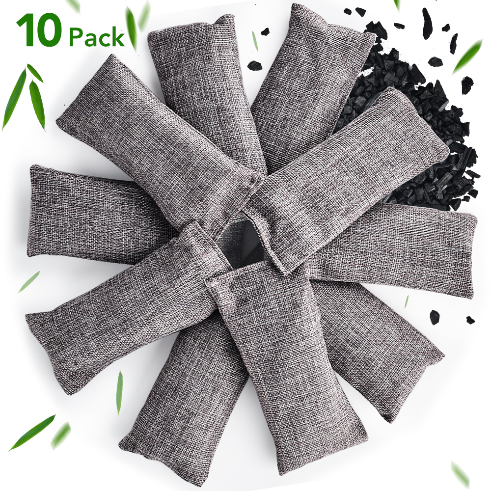 10pcs Natural Bamboo Charcoal  - مراجعة Odor Eliminator Car وسعره