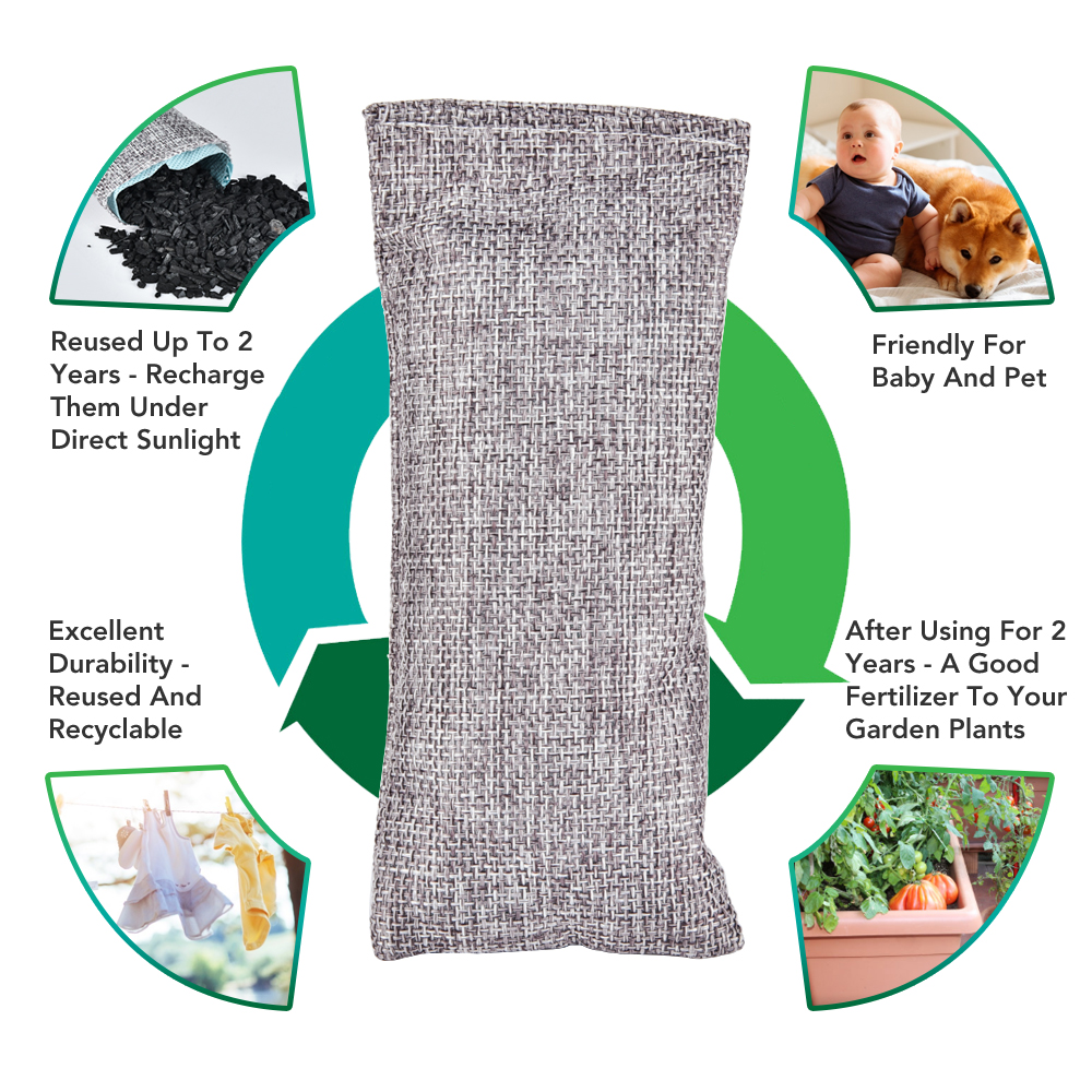 10pcs Natural Bamboo Charcoal  - مراجعة Odor Eliminator Car وسعره