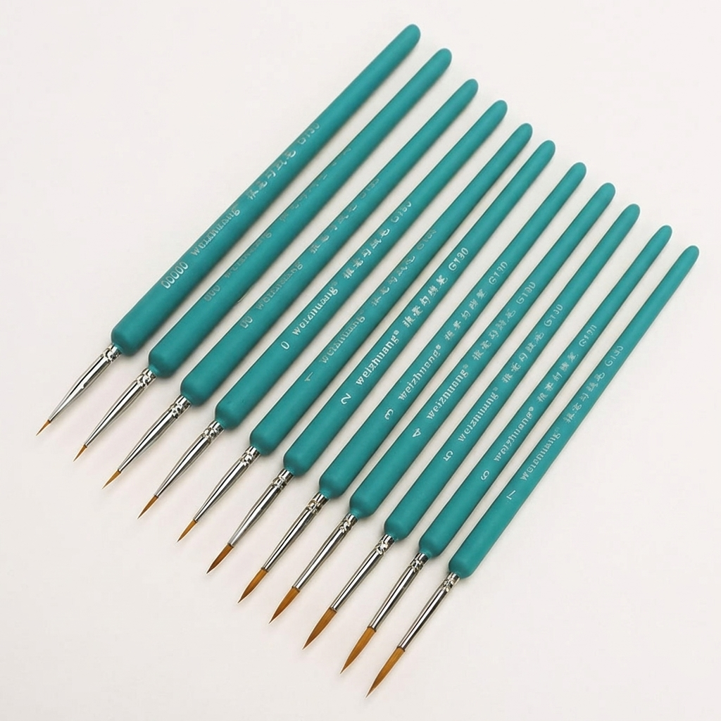 11 PCS Miniature Paint Brushes - مراجعة Detailing Brush Set وسعره