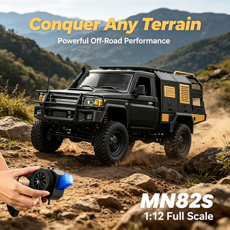 New MN82S MN82T RC Crawler 1/1 - مراجعة Dirt Brush Interior وسعره