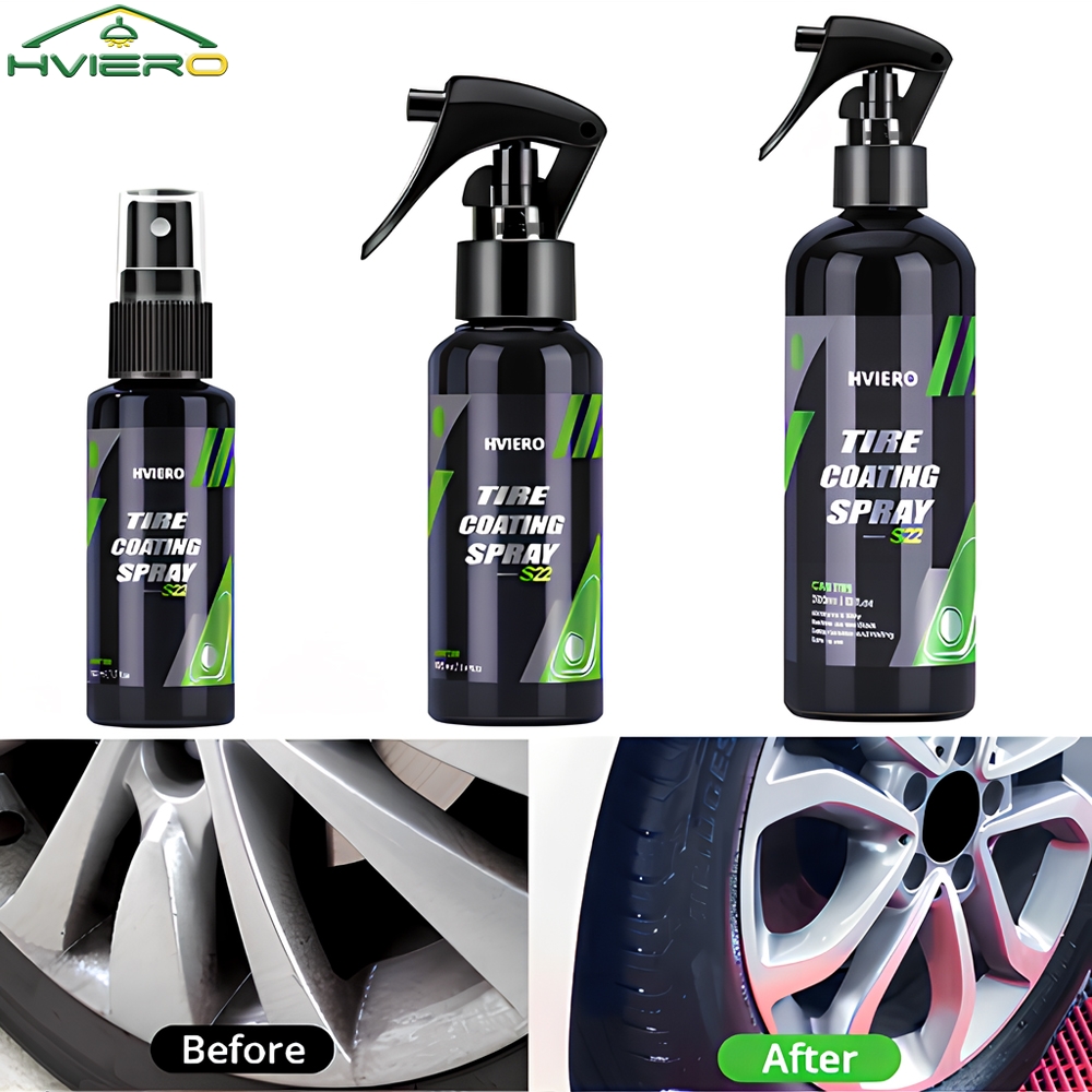 Tyre Gloss HVIERO S22 Tire Coa - مراجعة Tire Shine Spray Sealant وسعره