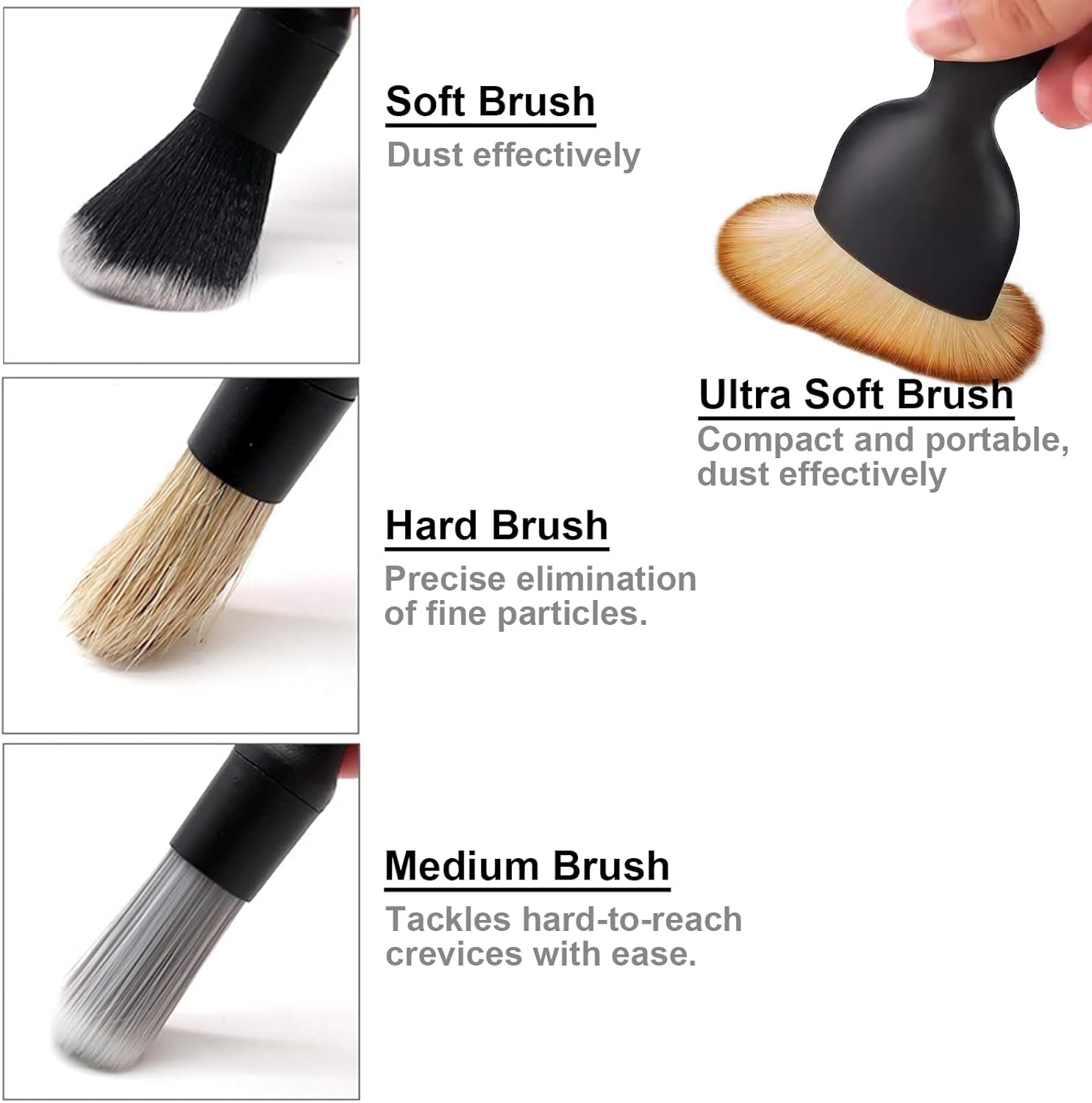4-Piece Car Detailing Brush Se - مراجعة Detailing Brush Set وسعره