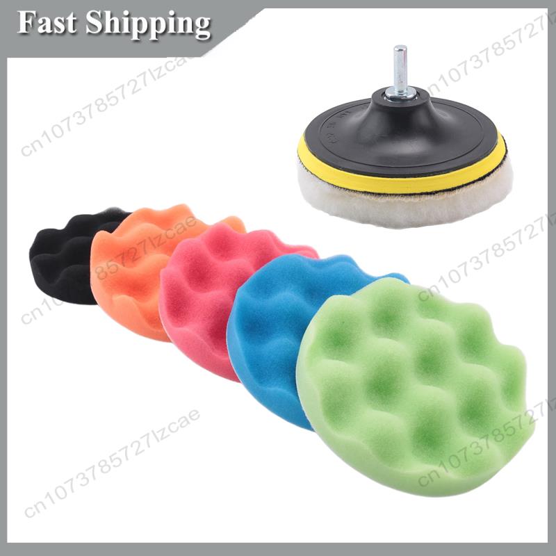 -A99Z 8Pcs/Set Car Sponge Poli - مراجعة Polish Pad Set Buffer وسعره