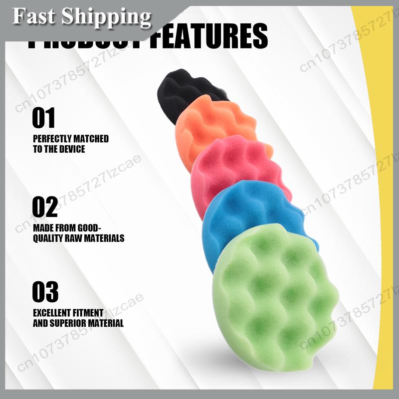-A99Z 8Pcs/Set Car Sponge Poli - مراجعة Polish Pad Set Buffer وسعره
