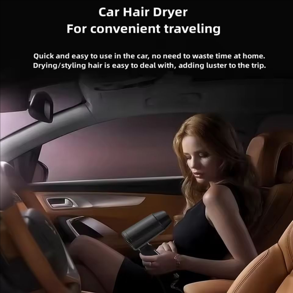 Portable 12V Folding Car Hair  - مراجعة Dryer Car Blower وسعره