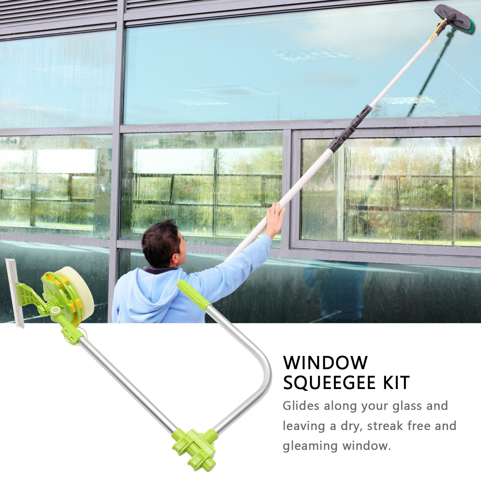 Telescopic Window Cleaner Wind - مراجعة Glass Cleaner Streak وسعره