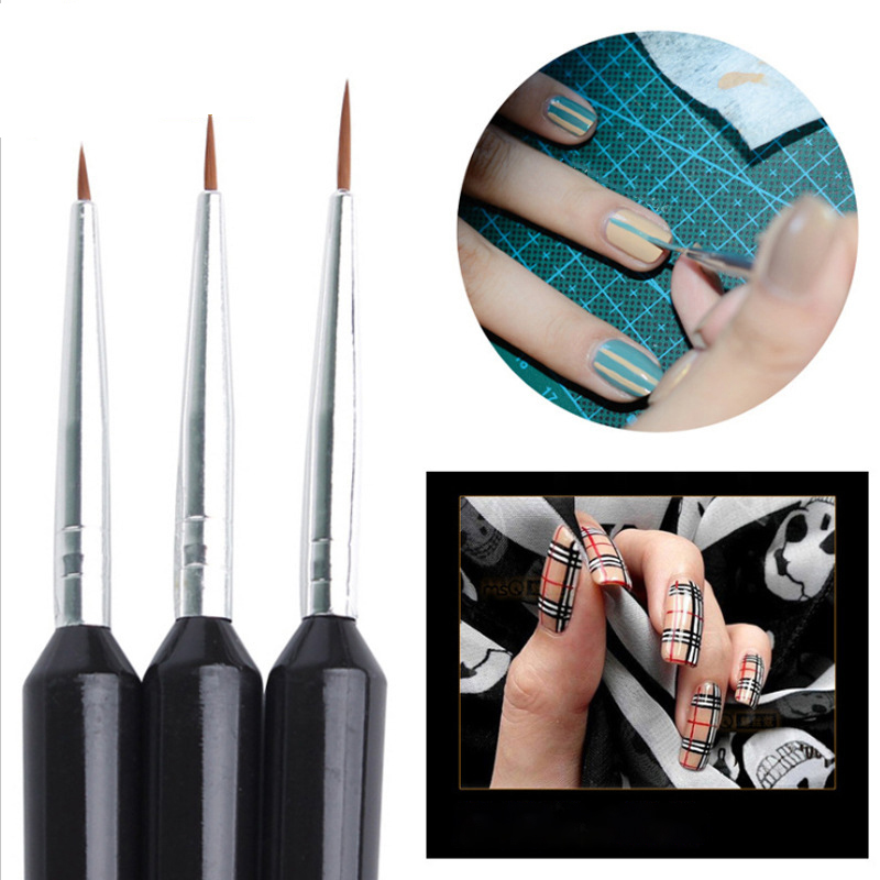 3Pcs Ultra-fine Nail Art Liner - مراجعة Detailing Brush Set وسعره