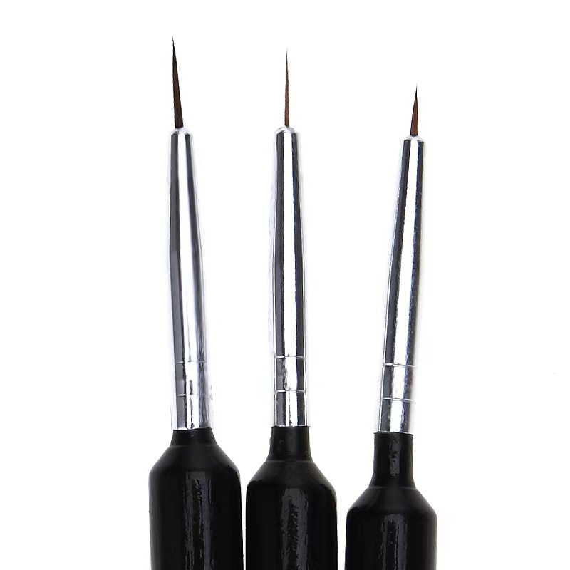 3Pcs Ultra-fine Nail Art Liner - مراجعة Detailing Brush Set وسعره