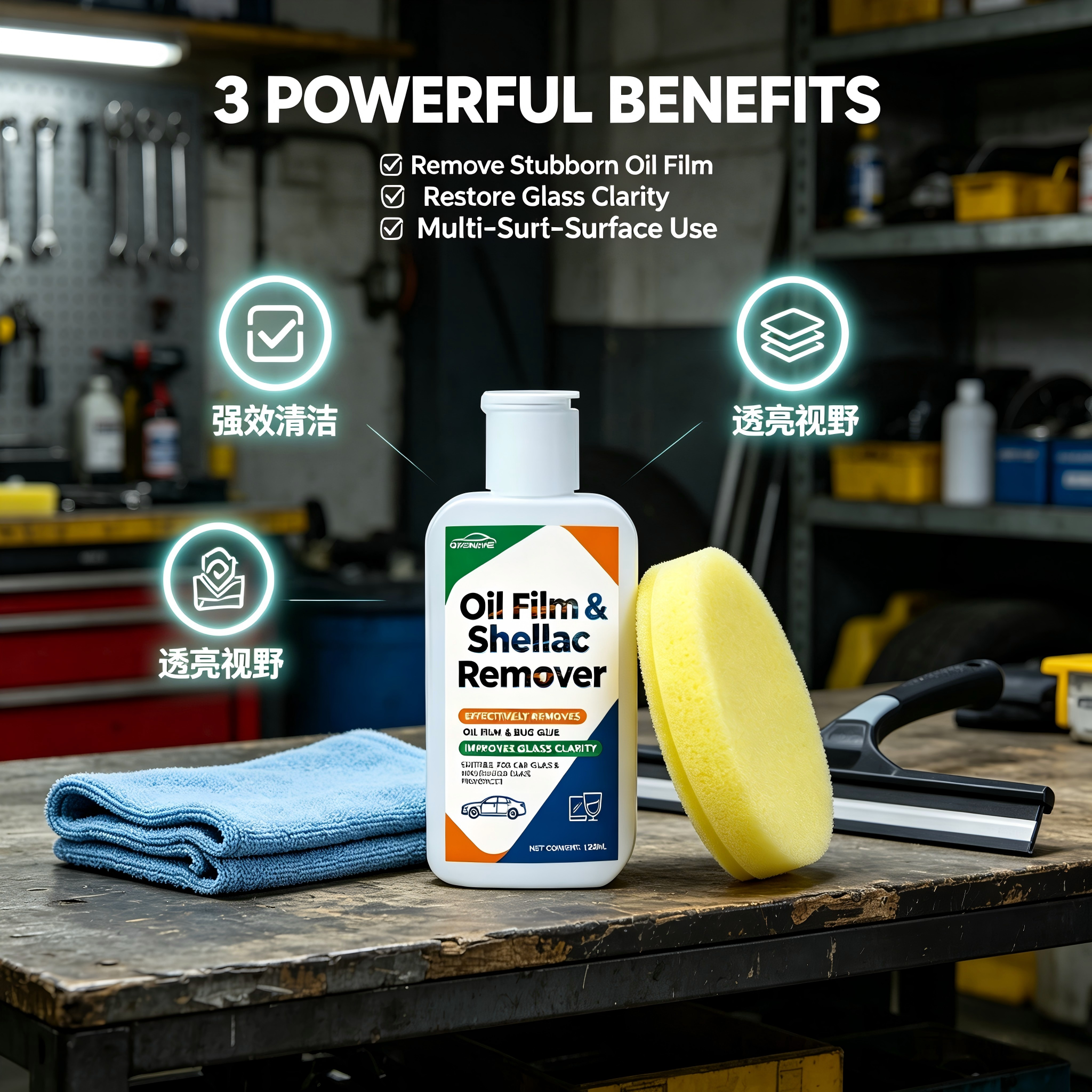 120ML Car Windshield Oil Film  - مراجعة Glass Cleaner Streak وسعره