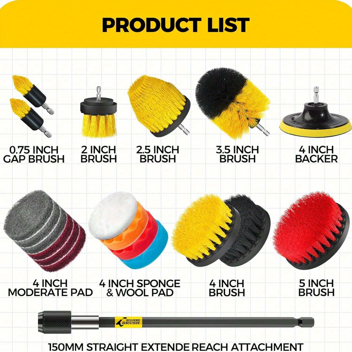 20Pack Drill Brush Attachments - مراجعة Car Cleaning Brush وسعره