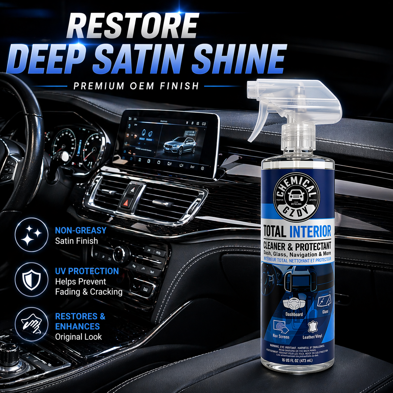 Total Interior Cleaner 473ml – - مراجعة Leather Cleaner Interior وسعره