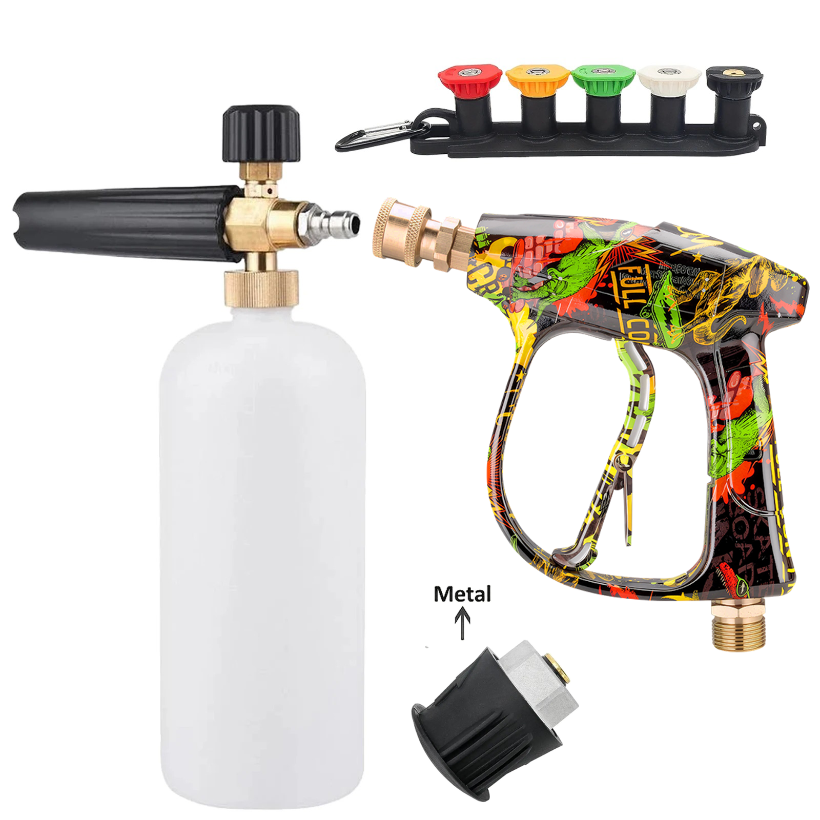 Compact Foam Cannon Pressure W - مراجعة Foam Cannon Car Wash وسعره