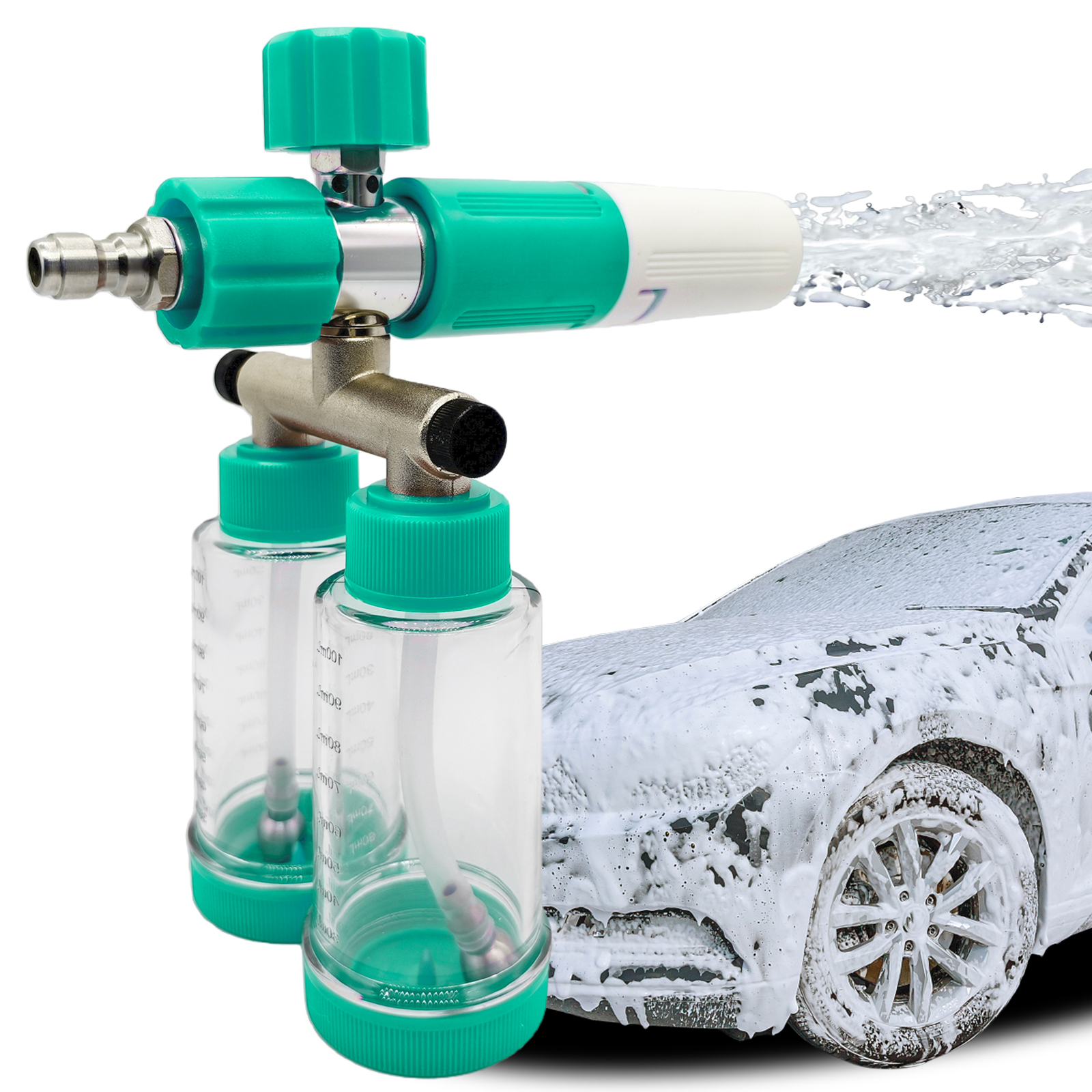 100ML Dual-Kettle Foam Sprayer - مراجعة Foam Cannon Car Wash وسعره