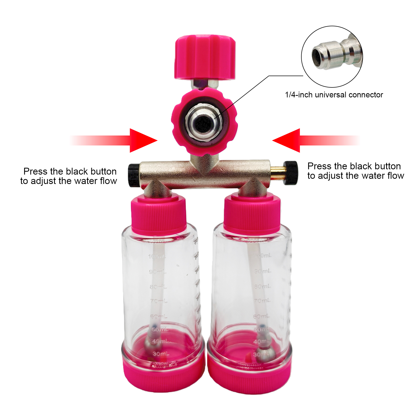 100ML Dual-Kettle Foam Sprayer - مراجعة Foam Cannon Car Wash وسعره