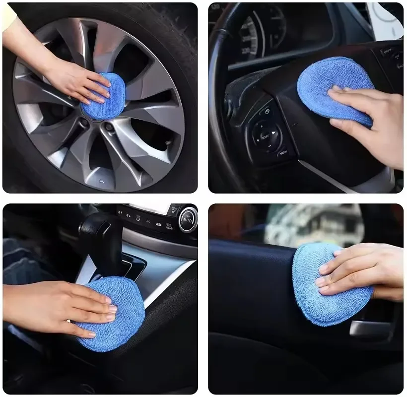 10/1Pcs 5-inches Microfiber Wa - مراجعة Wax Applicator Pad وسعره