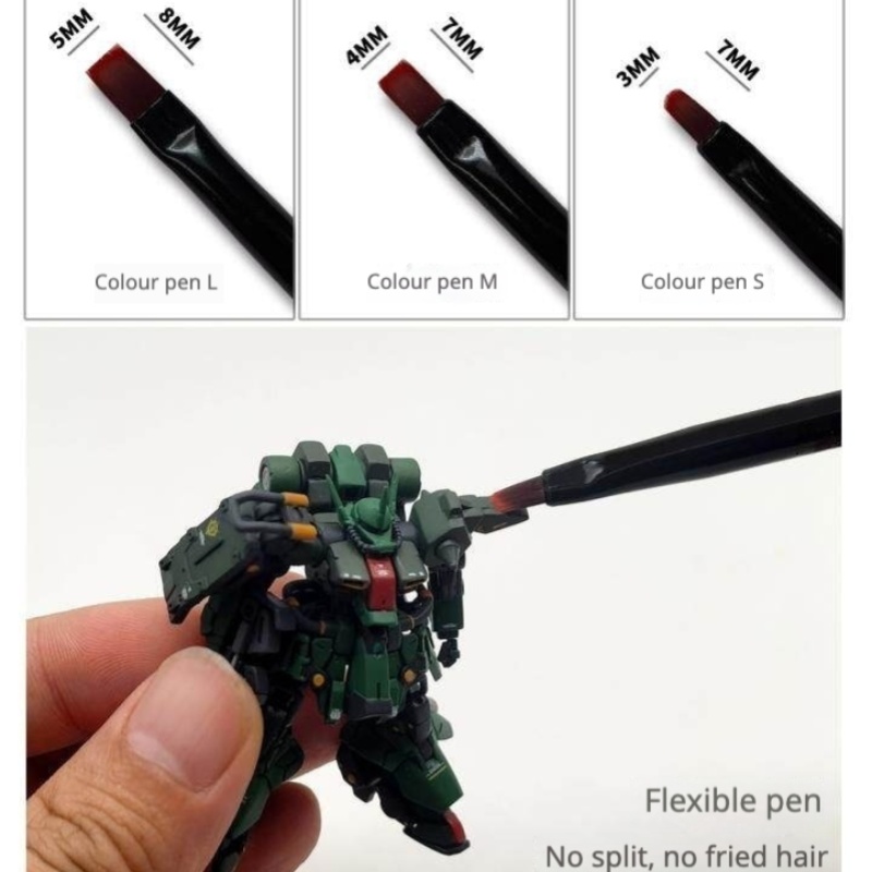 MSWZ MS-063 3-IN-1 Model Hand  - مراجعة Detailing Brush Set وسعره