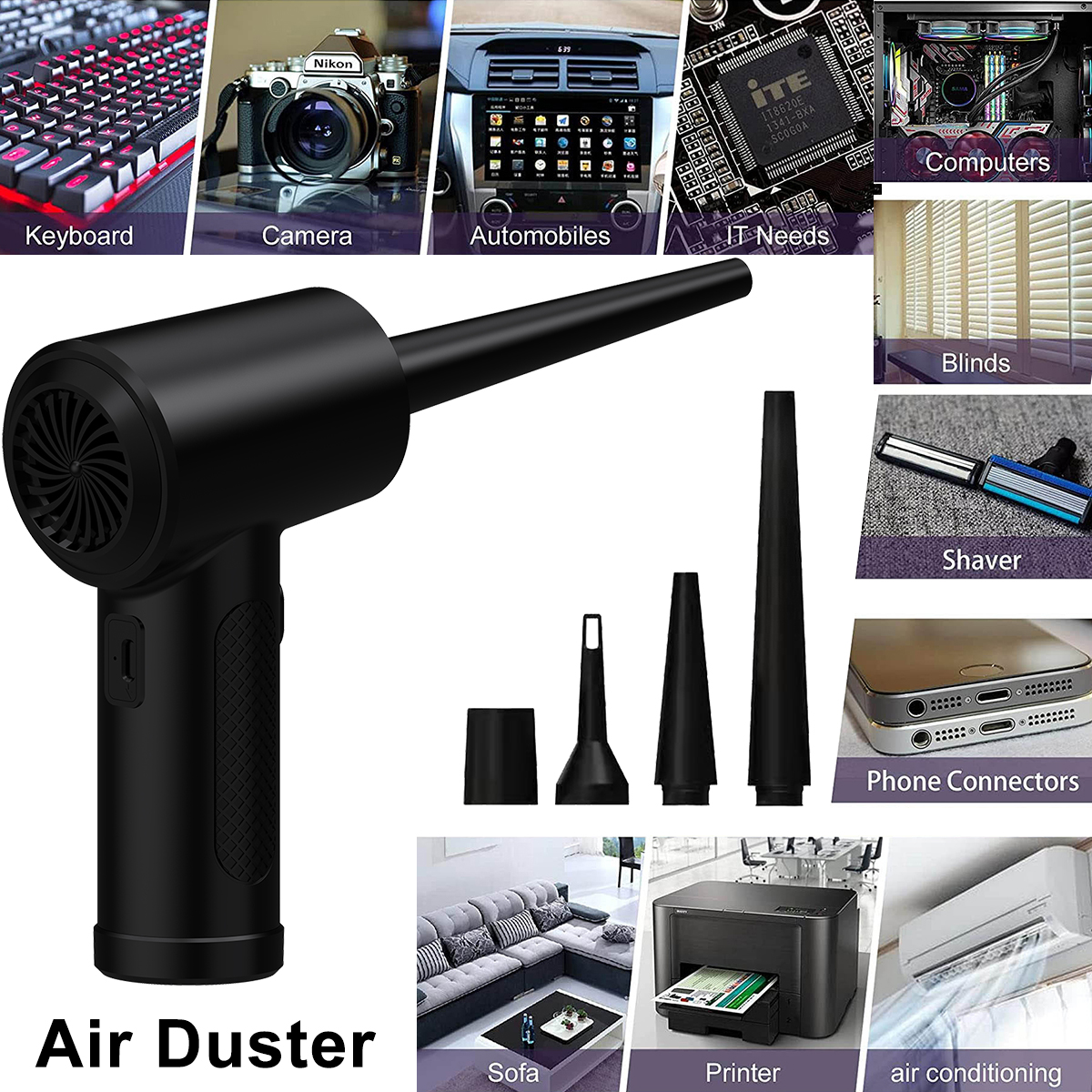 Compressed Air Duster for Comp - مراجعة Dryer Car Blower وسعره