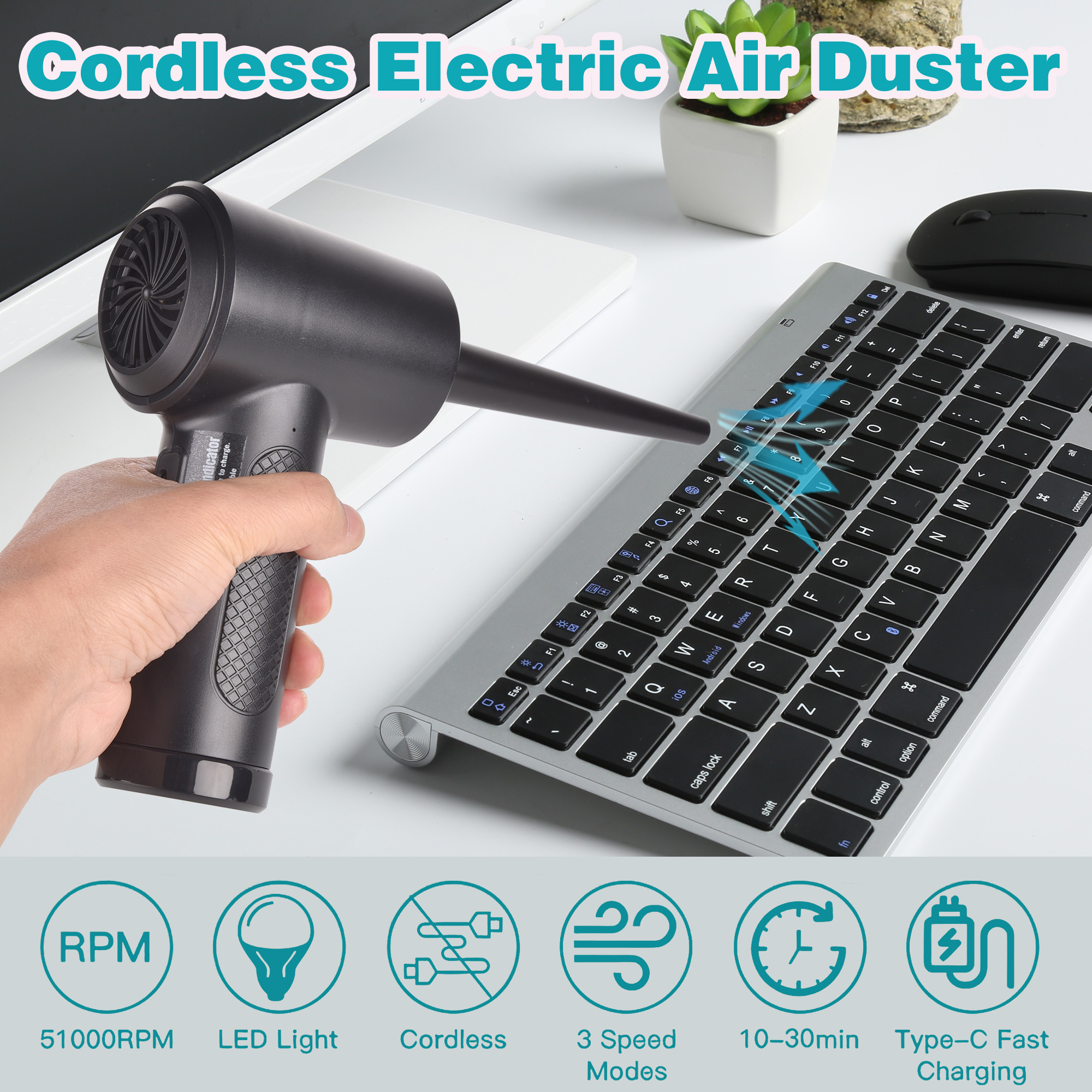 Compressed Air Duster for Comp - مراجعة Dryer Car Blower وسعره