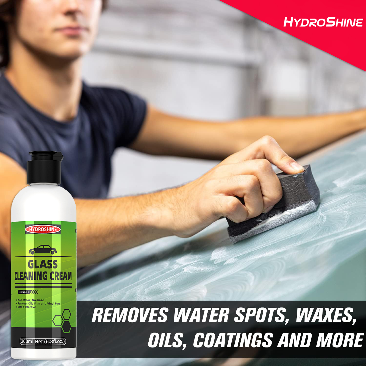 Hydroshine Car Glass Oil Film  - مراجعة Glass Cleaner Streak وسعره