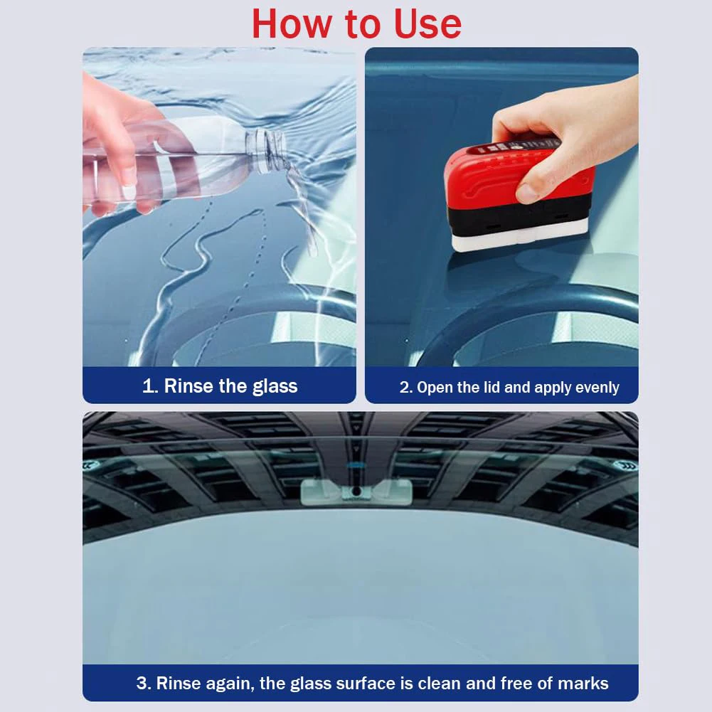 Car Glass Oil Film Remover Aut - مراجعة Car Cleaning Brush وسعره
