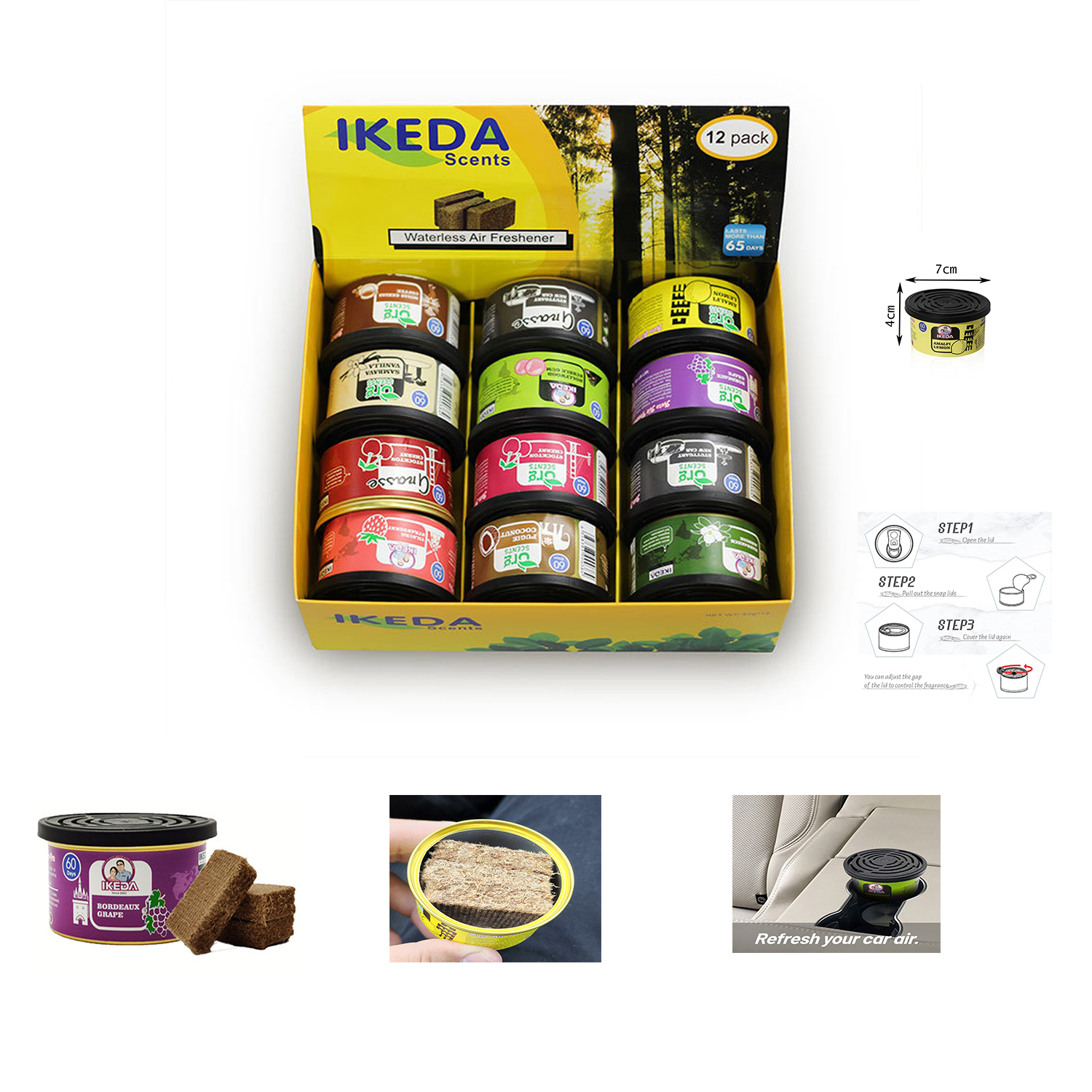 Car Air Fresheners:  Lemon Sce - مراجعة Odor Eliminator Car وسعره