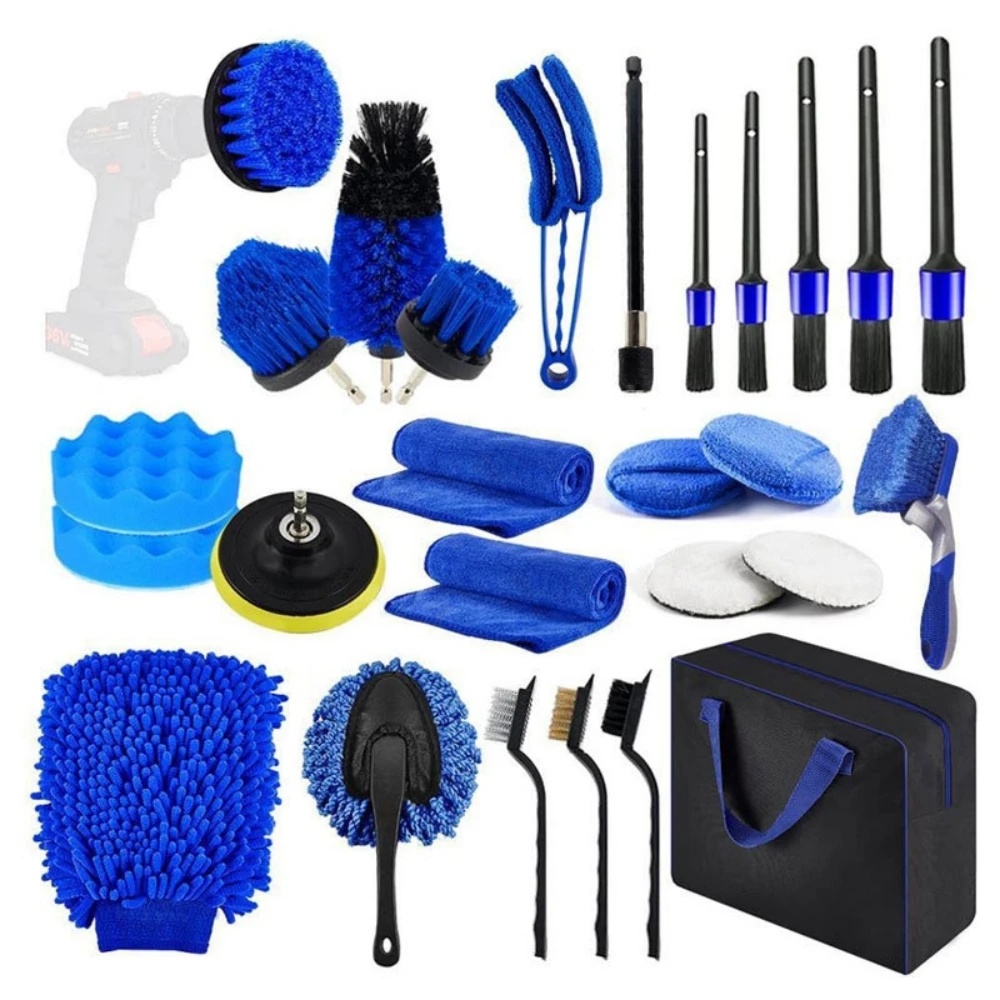 Car Wash Brush Set Detailing B - مراجعة Dirt Brush Interior وسعره