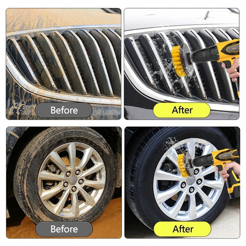 15pcs Electric Floor Scrubber  - مراجعة Car Cleaning Brush وسعره