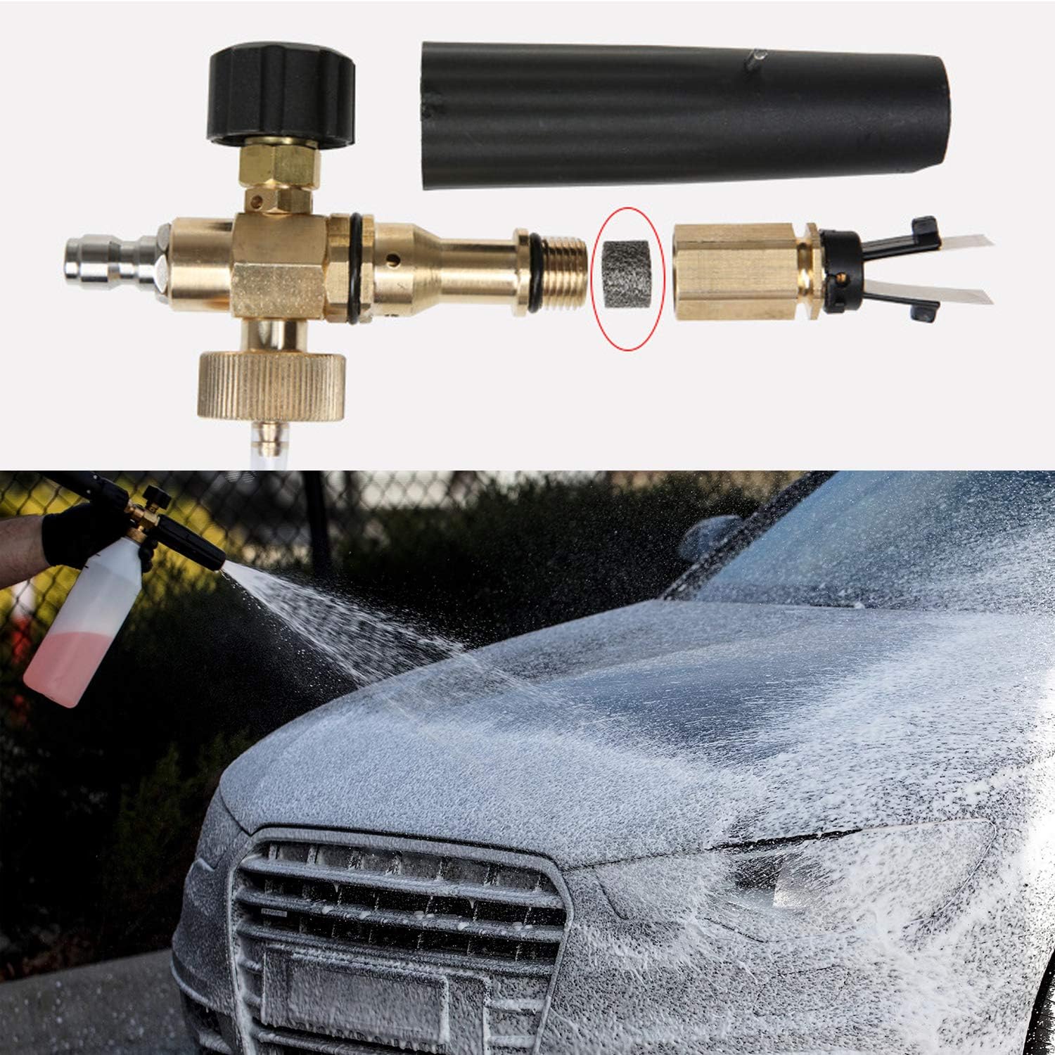 4Pcs High Density Foam Lance C - مراجعة Foam Cannon Car Wash وسعره