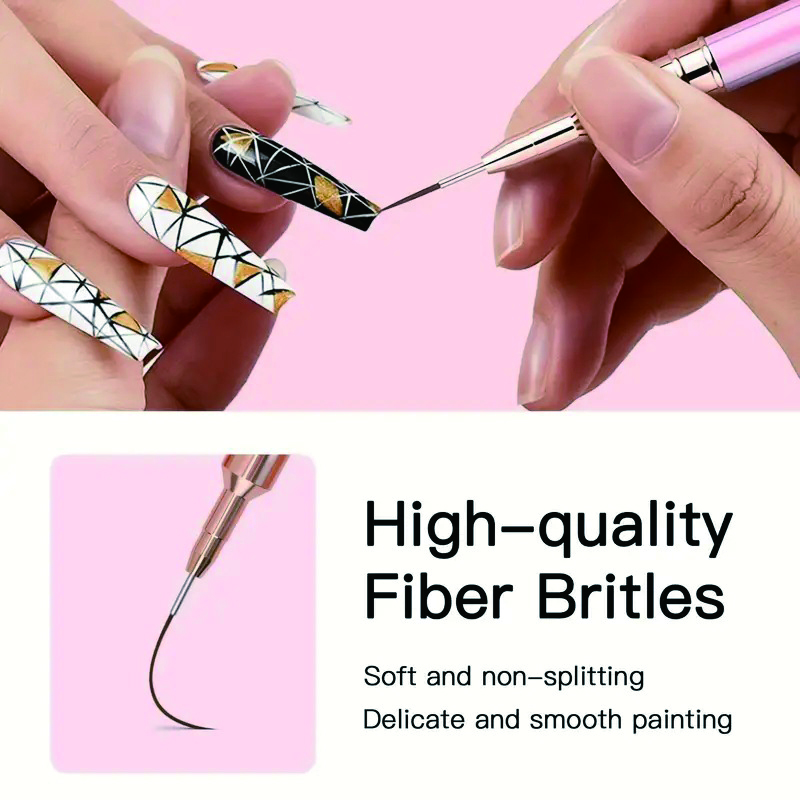 5-Piece Nail Art Pen Set, Ultr - مراجعة Detailing Brush Set وسعره