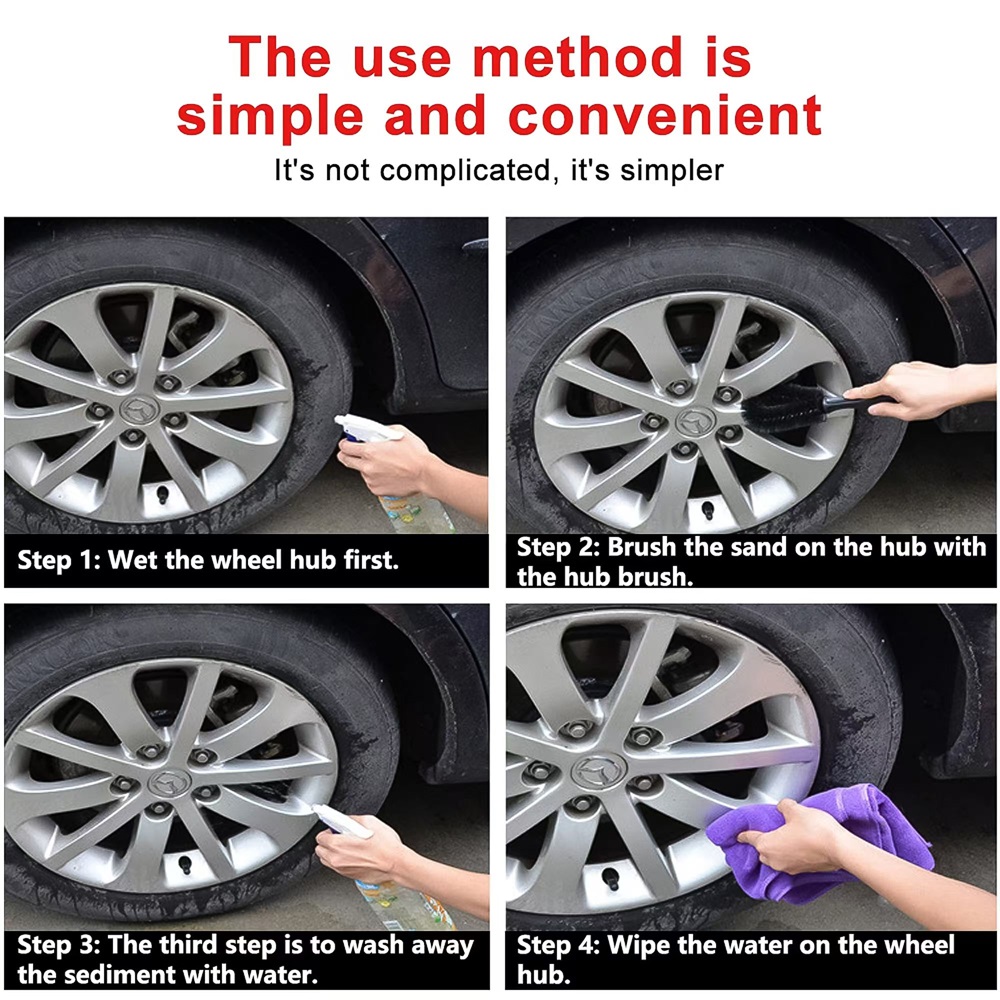 Car Wheel Brush Soft Bristle T - مراجعة Wheel Cleaner Alloy وسعره