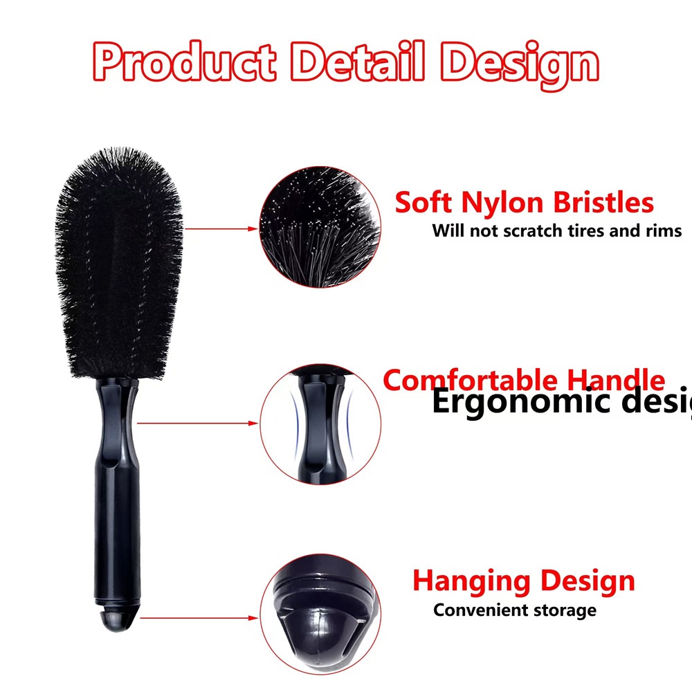 Car Wheel Brush Soft Bristle T - مراجعة Wheel Cleaner Alloy وسعره