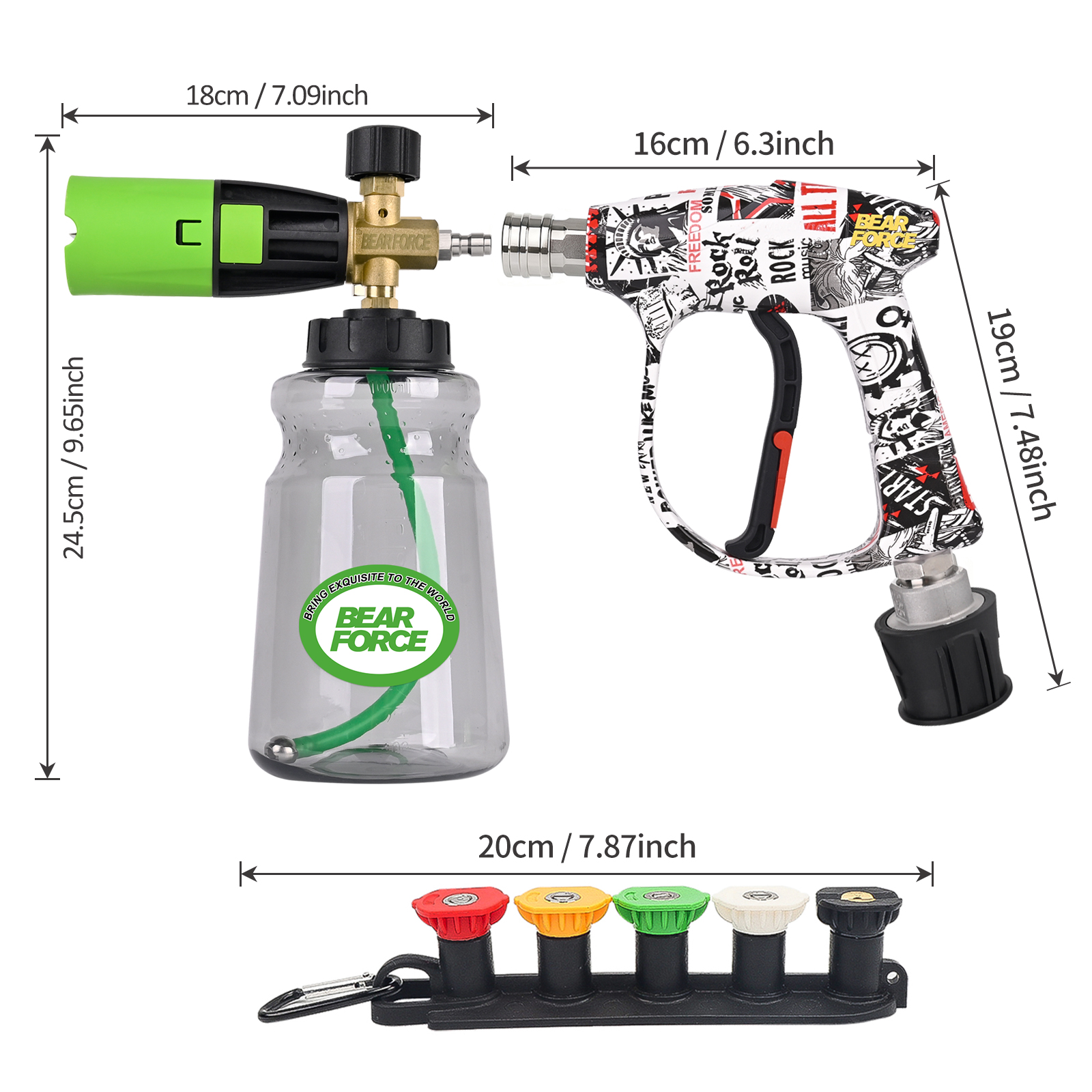 BEAR FORCE Pressure Washer Foa - مراجعة Foam Cannon Car Wash وسعره